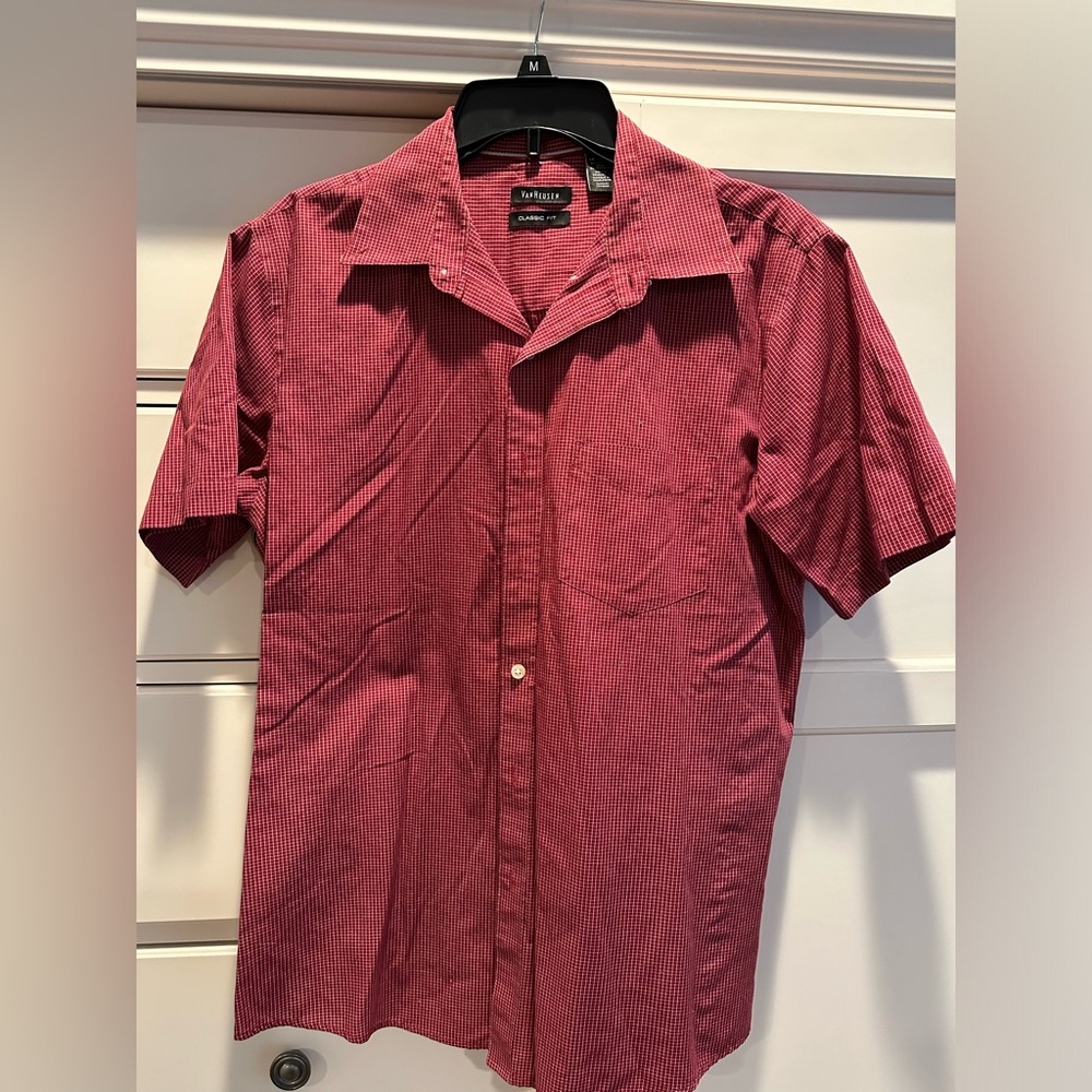 Van Heusen Red Dress Shirt (M) 15 - 15 1/2